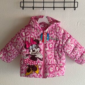 Disney Pink Minnie Mouse Puffer Jacket
